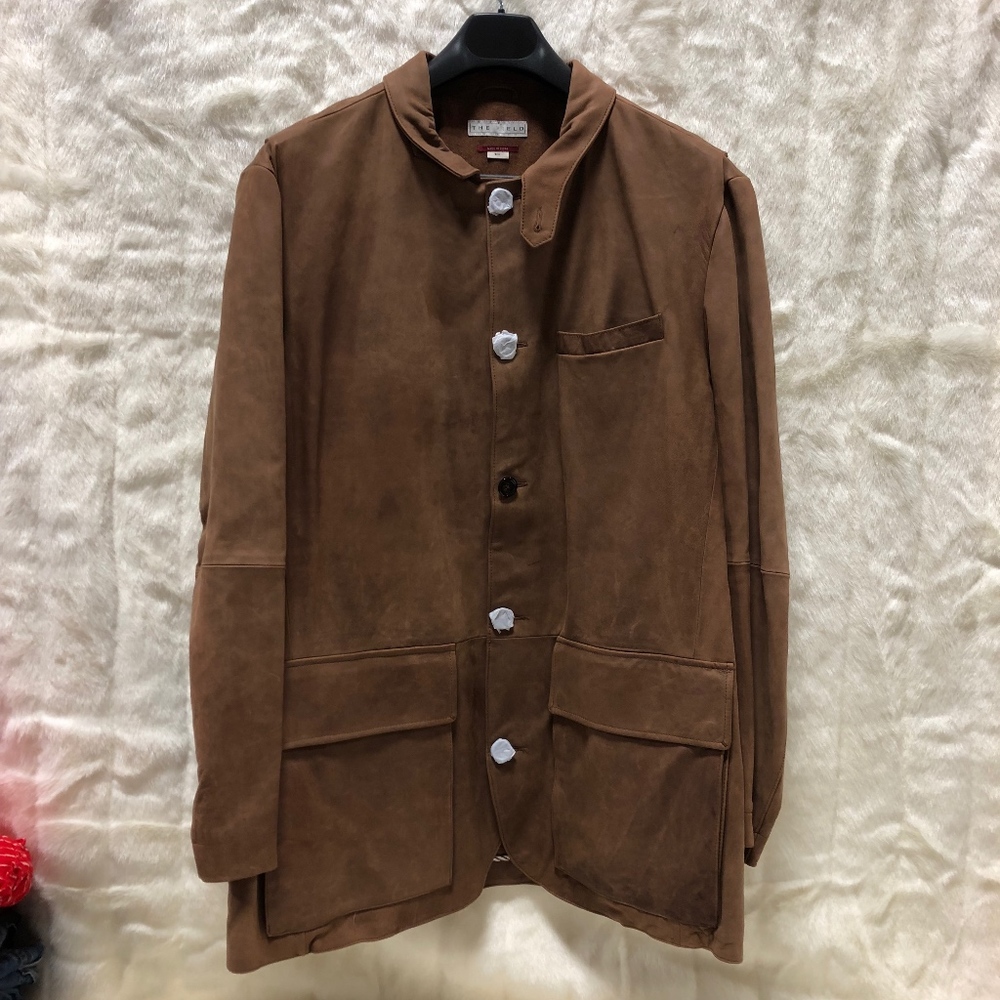 Mens XXL The Field Leather Maxwell Jacket Brown